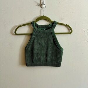 aerie superchill seamless high neck sports bra/tank